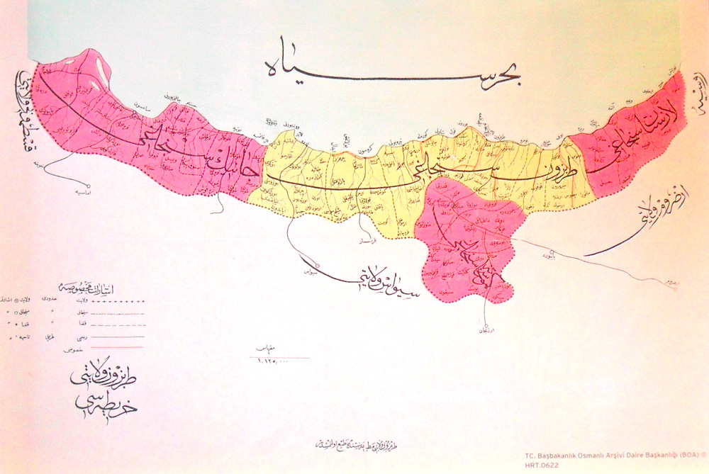 Trabzon Vilayeti haritası